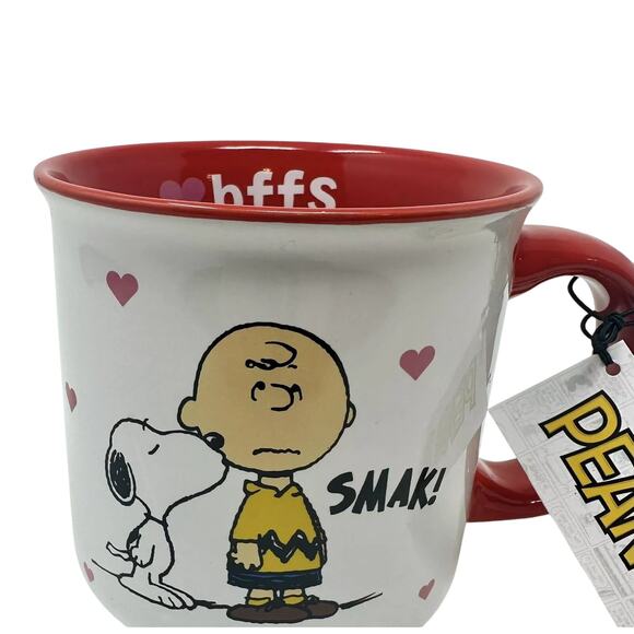 Peanuts Valentine's Day Mug Snoopy & Charlie Brown 20oz Ceramic Coffee Cup NEW - Picture 11 of 13